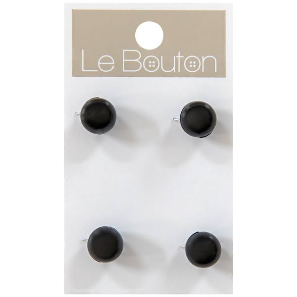 Le Bouton Black 3/8 inch Shank Buttons