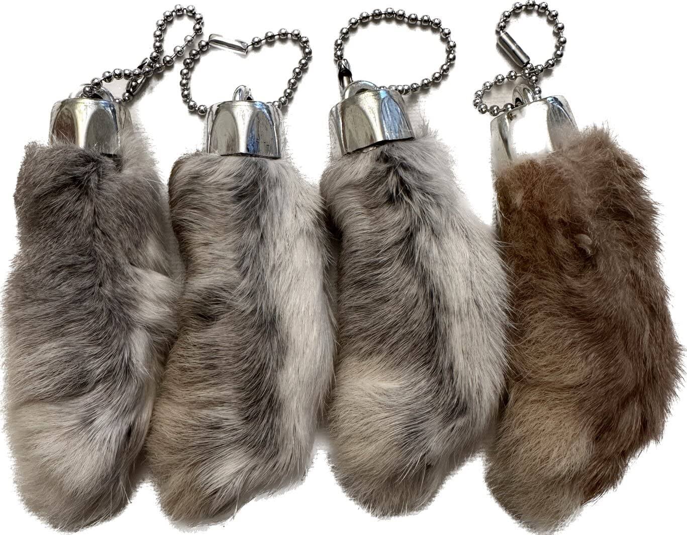 Dangerous Threads Rabbit Rabbits Foot Keychain White